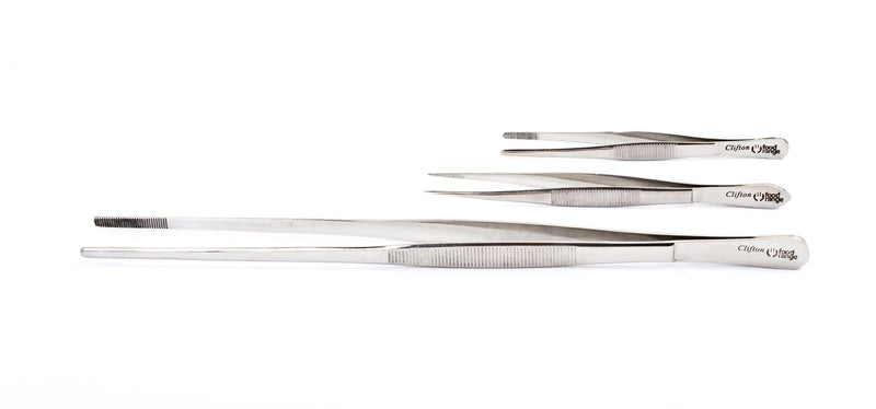 Food plating Chefs Round-tip Tweezers by Clifton Food Range
